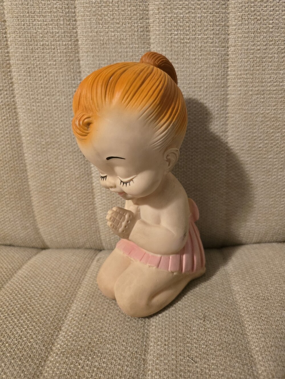 Alan Jay Clarolyte VINTAGE 1960's Squeaky Toy Praying Baby Girl MINT RARE